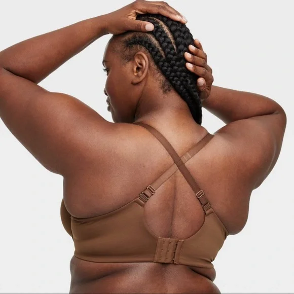 Auden Sz 44D Bra The Superstar Lightly Lined Full Coverage TShirt Brown NWT - Picture 3 of 7